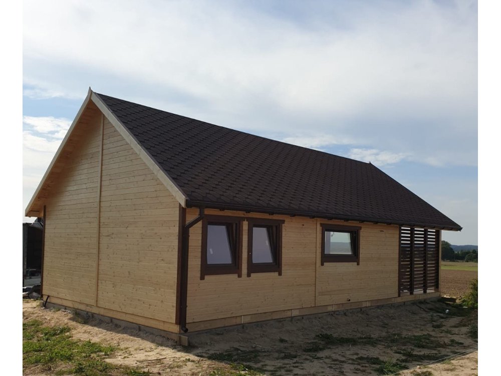 Koka māja "Crocus" – 6 × 11 m | 38,67 m²