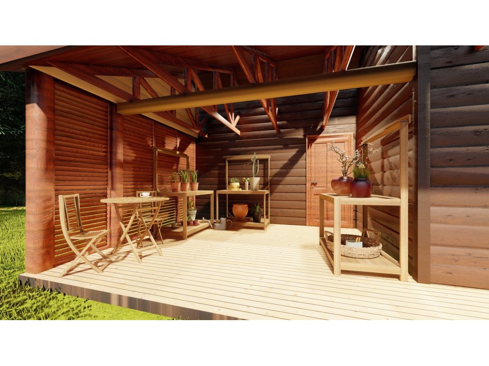 Elmsvortas koka māja – 5 × 11 m | 38,05 m²