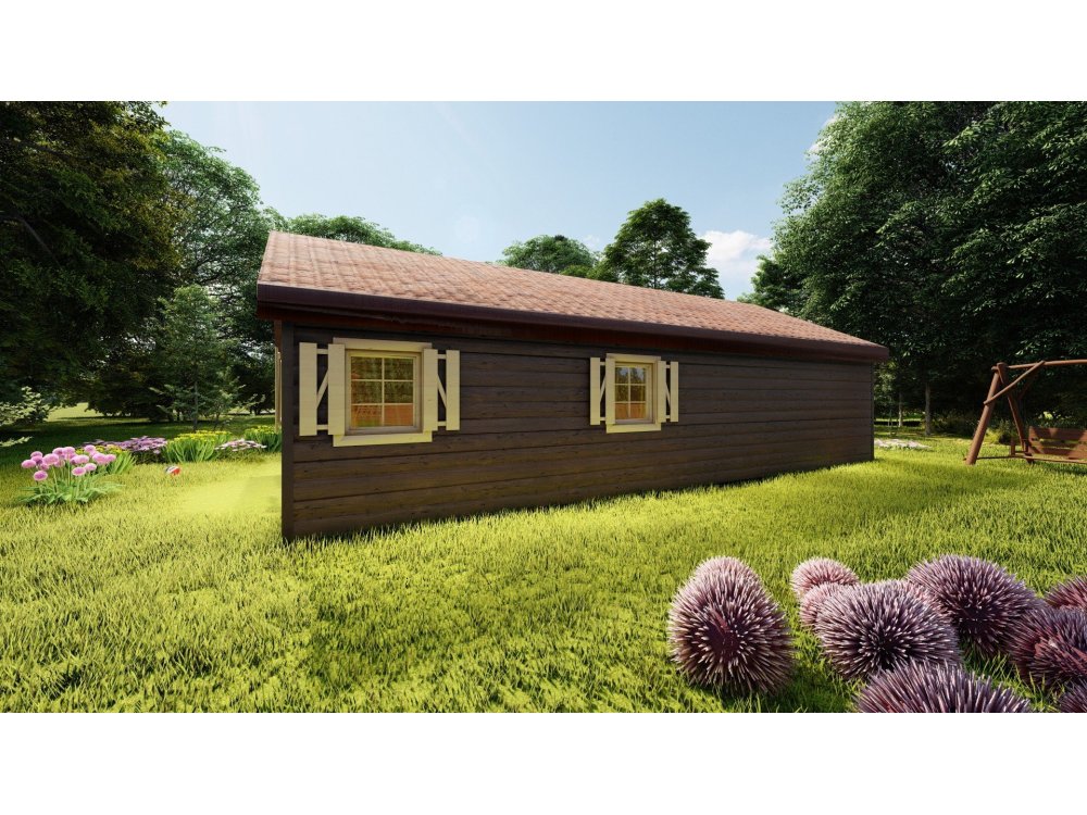 Elmsvortas koka māja – 5 × 11 m | 38,05 m²