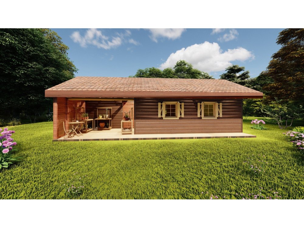Elmsvortas koka māja – 5 × 11 m | 38,05 m²
