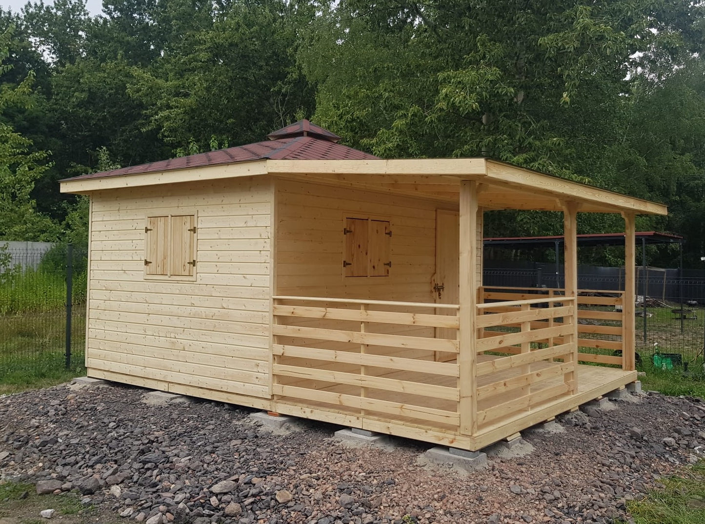 Dārza šķūnis N2 (3m x 3m) + terase