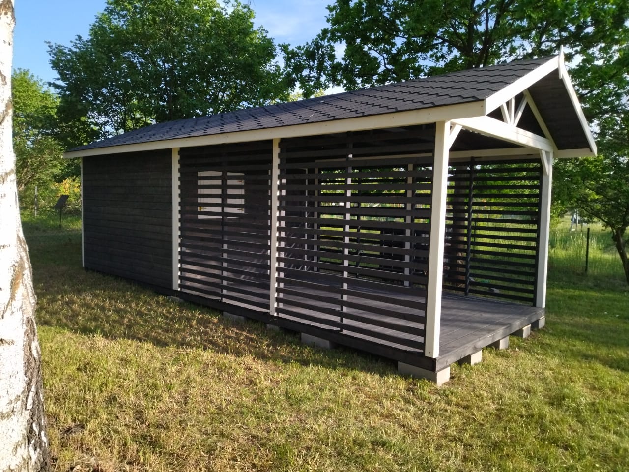 Dārza šķūnis N5 (3m x 3m) + terase