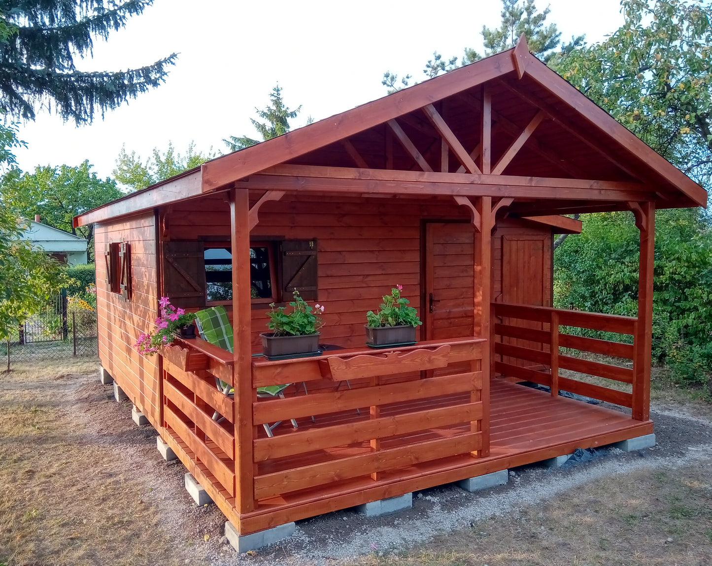 Dārza šķūnis N5 (4m x 3m) + terase