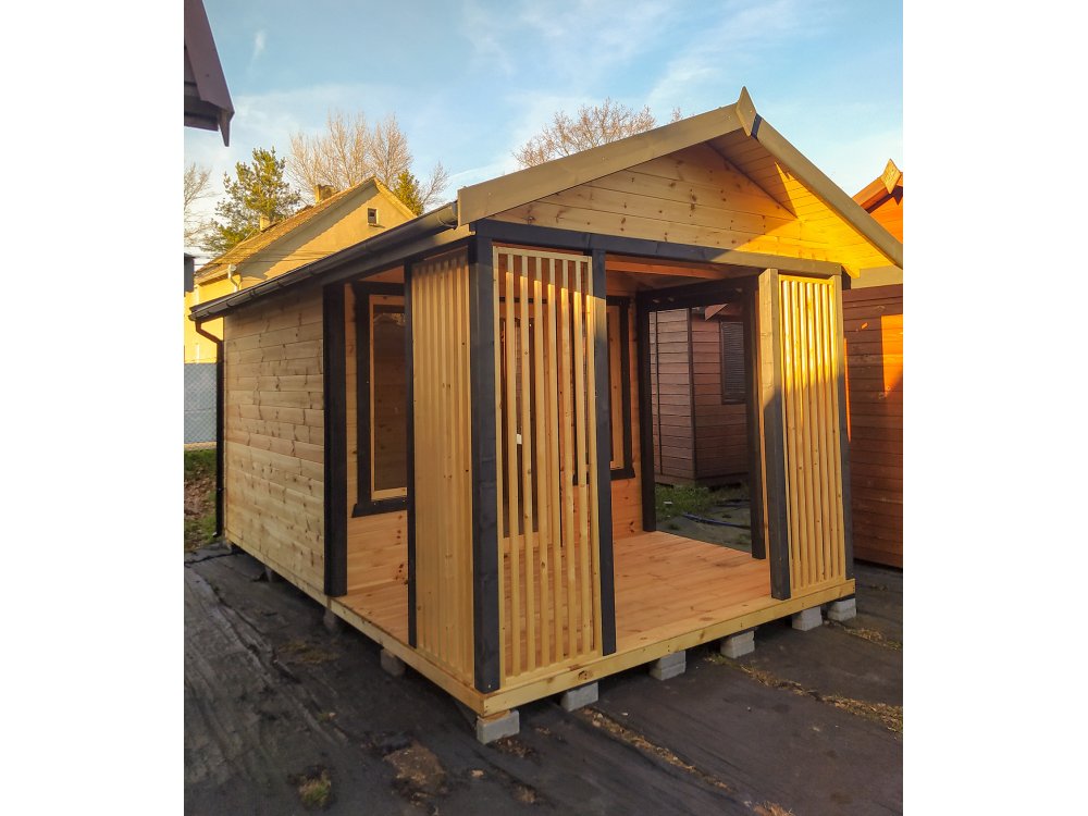 Dārza šķūnis N5b (3m x 3m) + terase