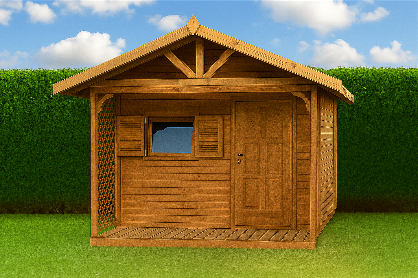 Dārza šķūnis N6 (3m x 2m) + terase