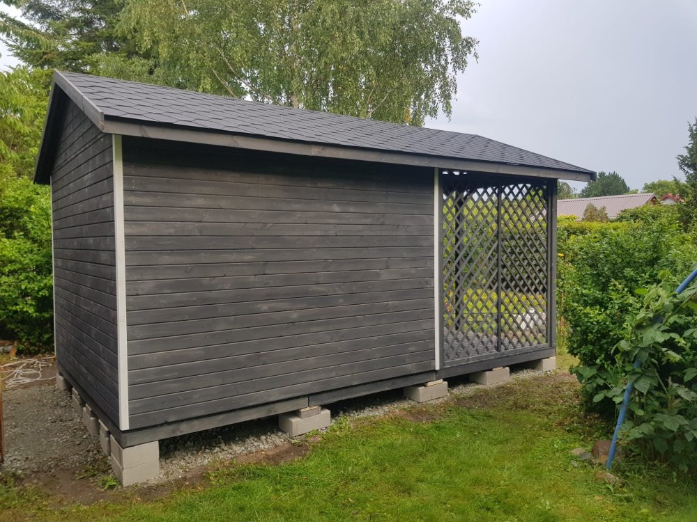 Dārza šķūnis N6 (3m x 2m) + terase
