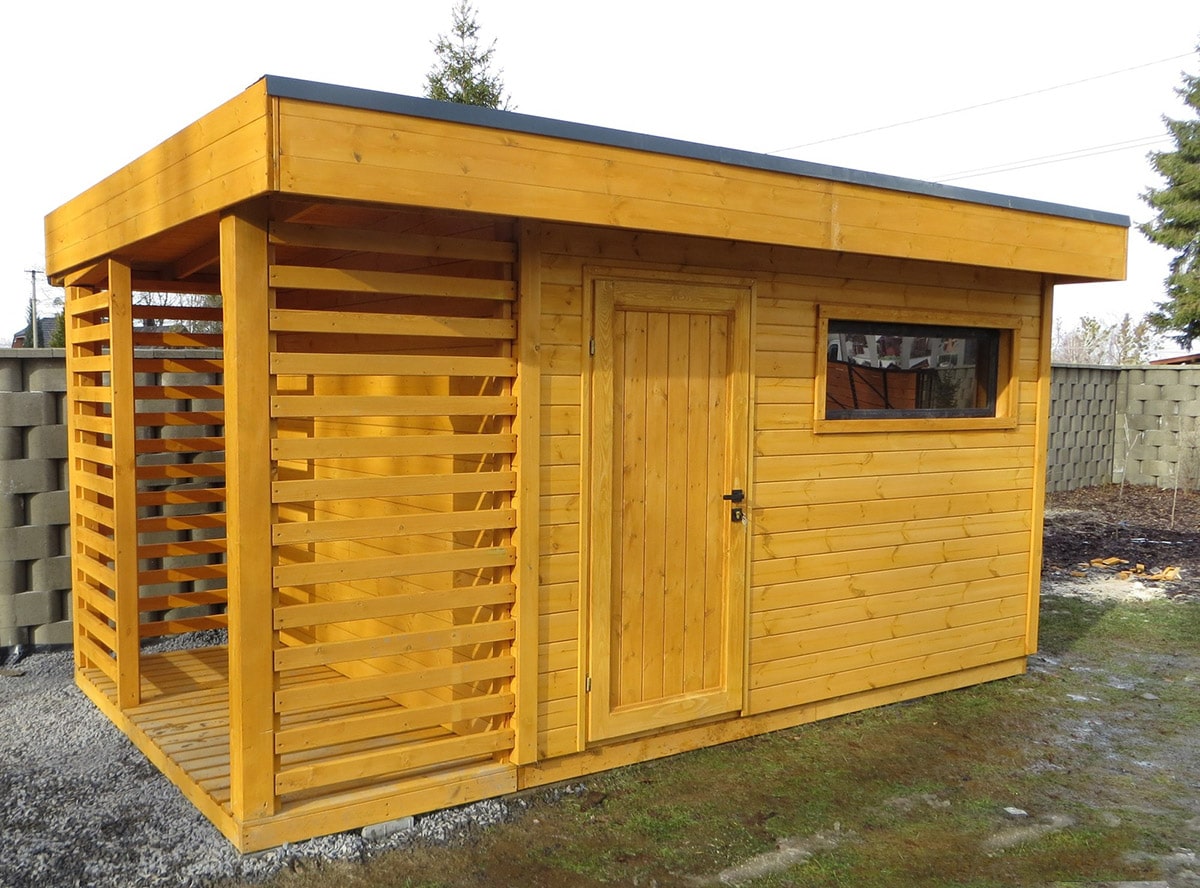 Dārza šķūnis N9 + Malkas šķūnis