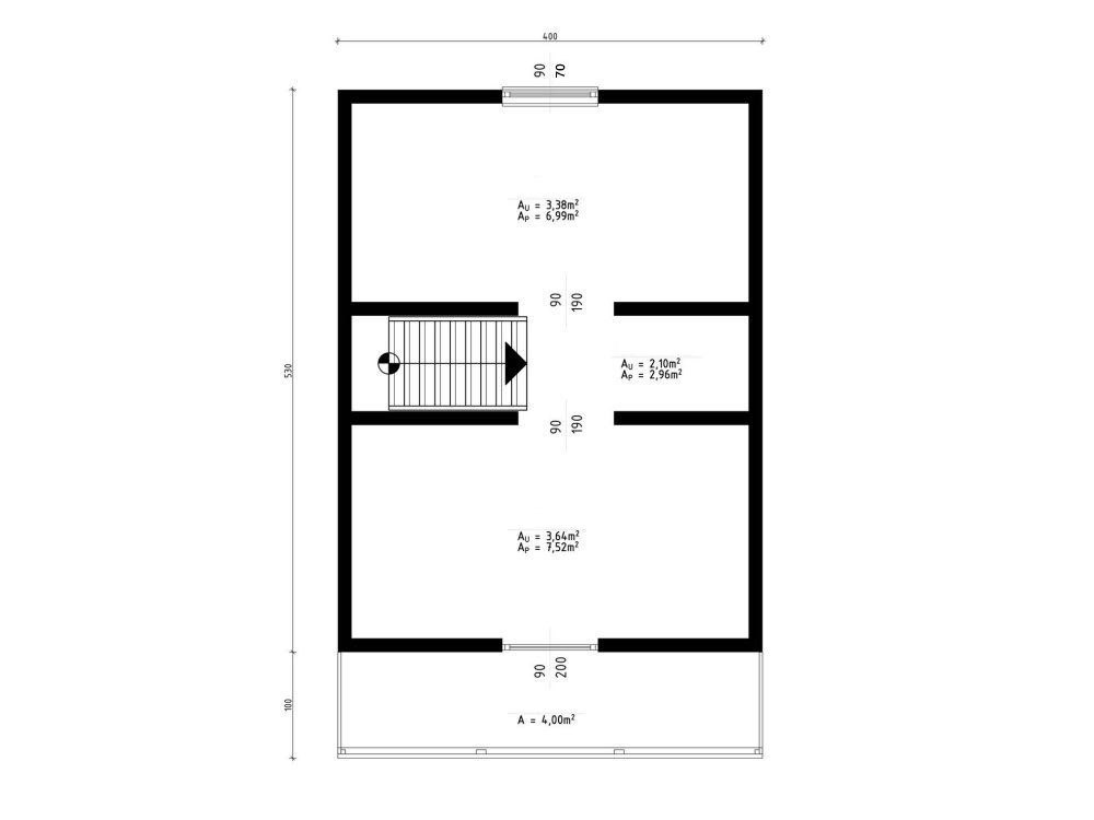 Rowan koka māja 16-30m²
