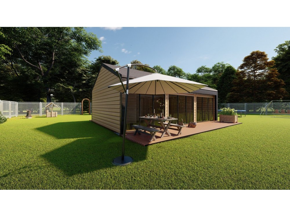 Willowbrook koka māja – 5,5 x 9 m | 41,91 m²