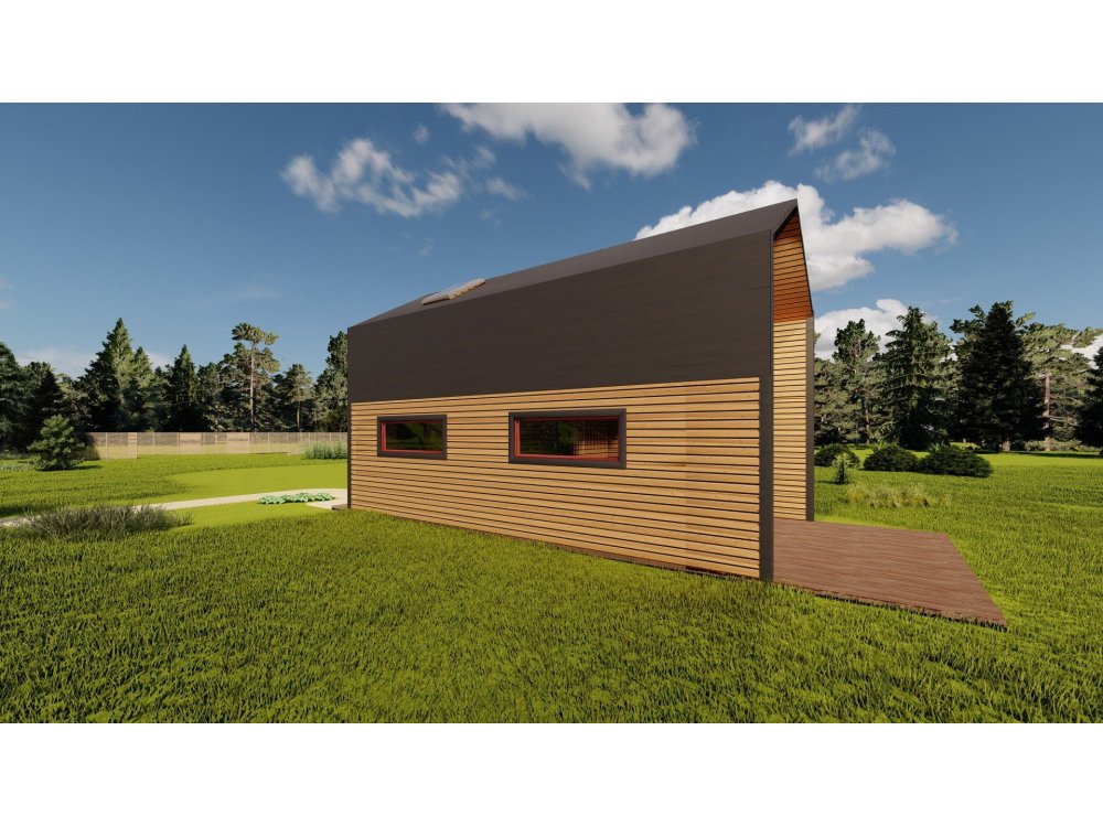 Koka māja "Windale" – 4,5 × 7,5 m | 39,92 m²