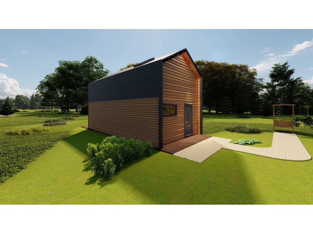 Koka māja "Windale" – 4,5 × 7,5 m | 39,92 m²