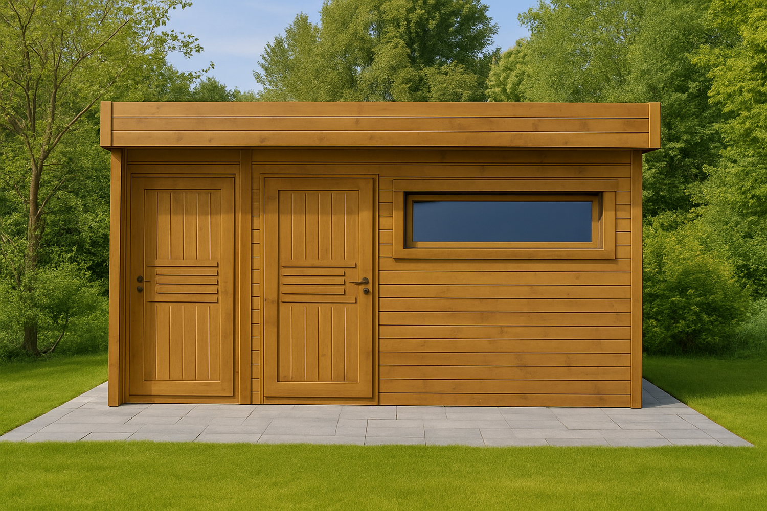 Garden Sheds with Storeroom