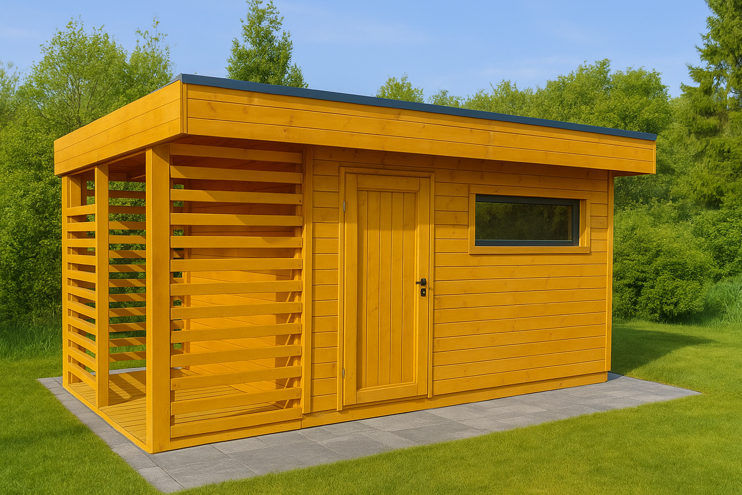 Garden Sheds with Woodshed
