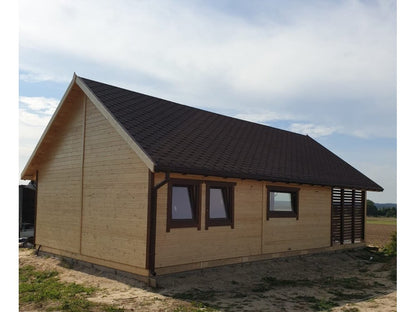 Koka māja "Crocus" – 6 × 11 m | 38,67 m²