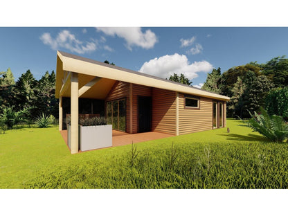 Koka māja "Crocus" – 6 × 11 m | 38,67 m²