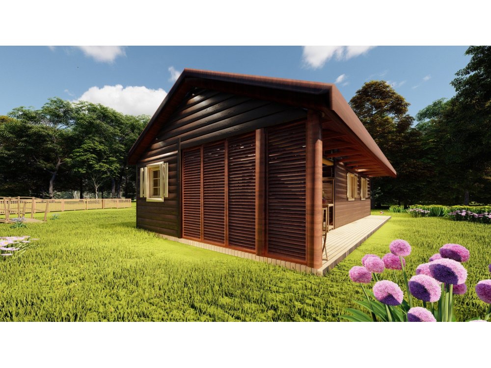 Elmsvortas koka māja – 5 × 11 m | 38,05 m²
