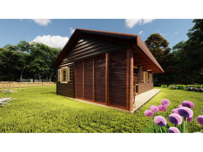Elmsvortas koka māja – 5 × 11 m | 38,05 m²