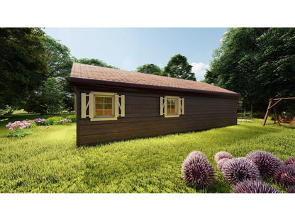 Elmsvortas koka māja – 5 × 11 m | 38,05 m²