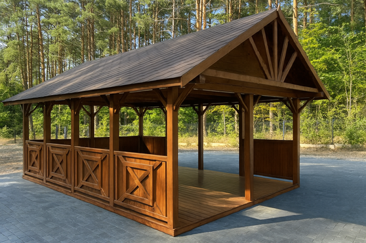 Lynwood ballīšu lapene – 6 × 4 m