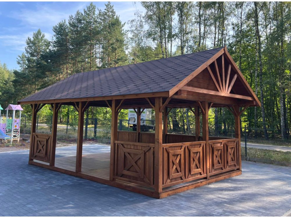 Lynwood ballīšu lapene – 6 × 4 m