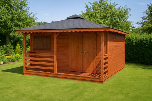 Dārza šķūnis N3 (4m x 3m) + terase