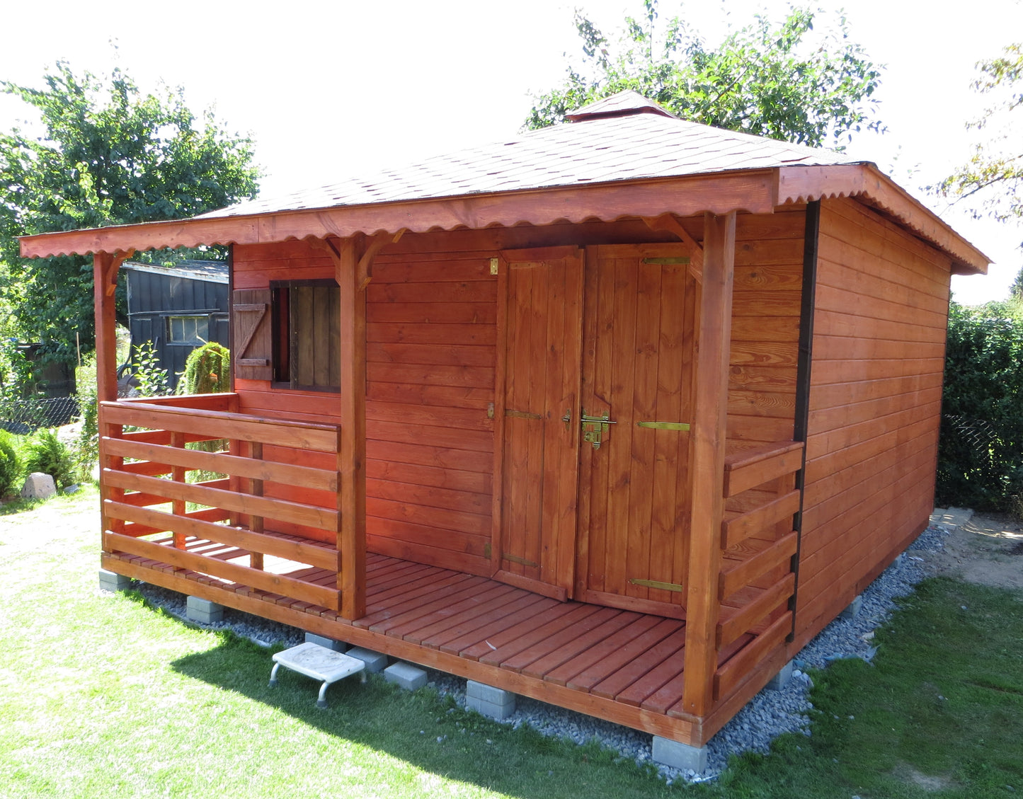 Dārza šķūnis N3 (4m x 3m) + terase