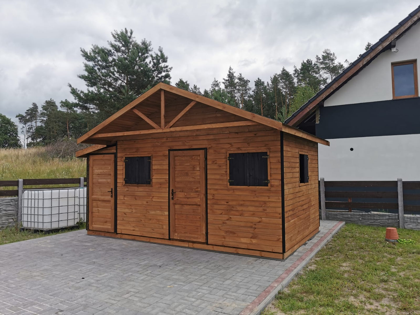 Dārza šķūnis N5 (3m x 3m) + Noliktava