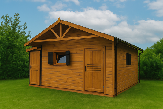 Dārza šķūnis N5 (4m x 3m) + Noliktava