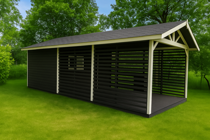 Dārza šķūnis N5 (4m x 4m) + terase