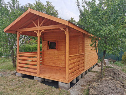 Dārza šķūnis N5 (3m x 3m) + terase