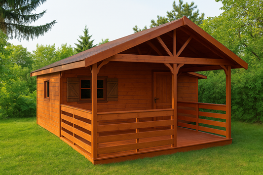 Dārza šķūnis N5 (4m x 3m) + terase