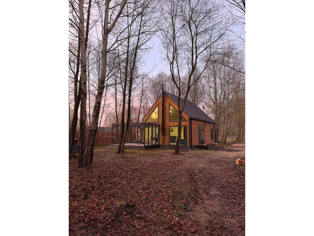 Oukridžas koka māja 6 × 8,5 m | 68,66 m²