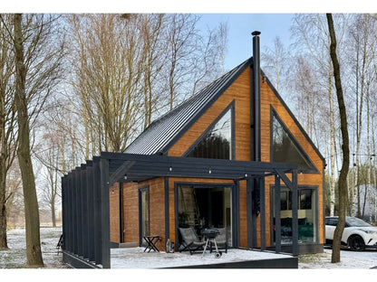 Oukridžas koka māja 6 × 8,5 m | 68,66 m²