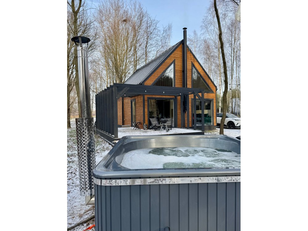 Oukridžas koka māja 6 × 8,5 m | 68,66 m²