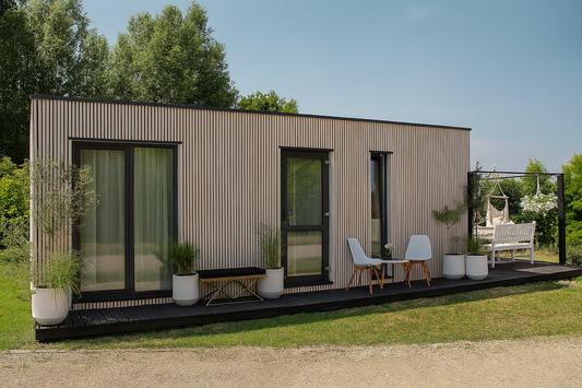 Ridgeway moduļu māja – 8 × 3 m | 24 m²